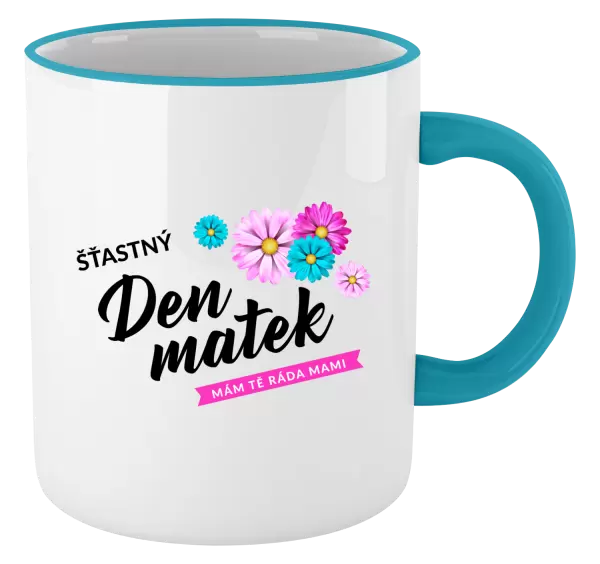 Hrnek Šťastný den matek - květiny