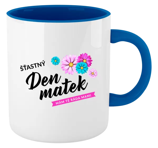 Hrnek Šťastný den matek - květiny
