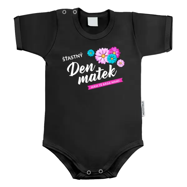 Dětské body Šťastný den matek - květiny