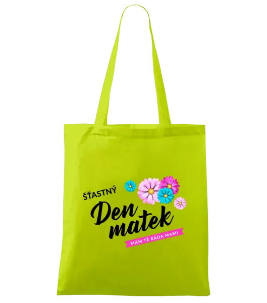 Látková taška Šťastný den matek - květiny