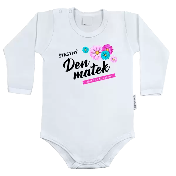 Dětské body Šťastný den matek - květiny