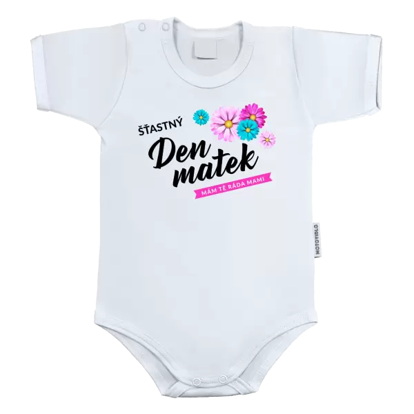 Dětské body Šťastný den matek - květiny