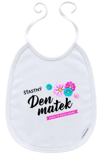 Dětský bryndák Šťastný den matek - květiny