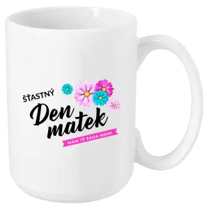 Hrnek Šťastný den matek - květiny