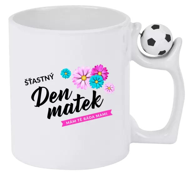 Hrnek Šťastný den matek - květiny