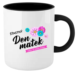 Hrnek Šťastný den matek - květiny