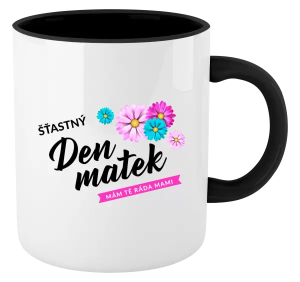 Hrnek Šťastný den matek - květiny