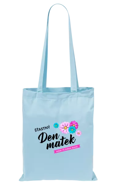 Látková taška Šťastný den matek - květiny