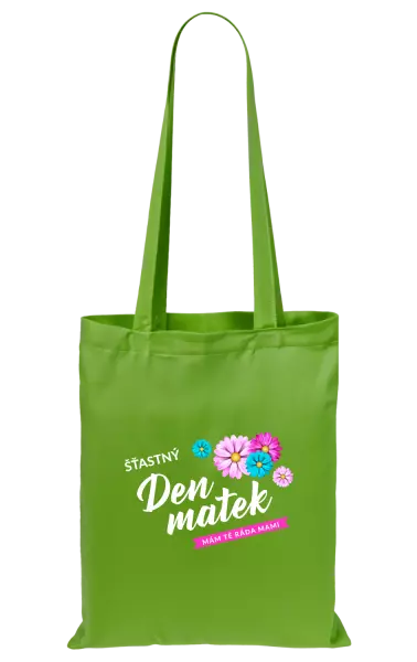 Látková taška Šťastný den matek - květiny