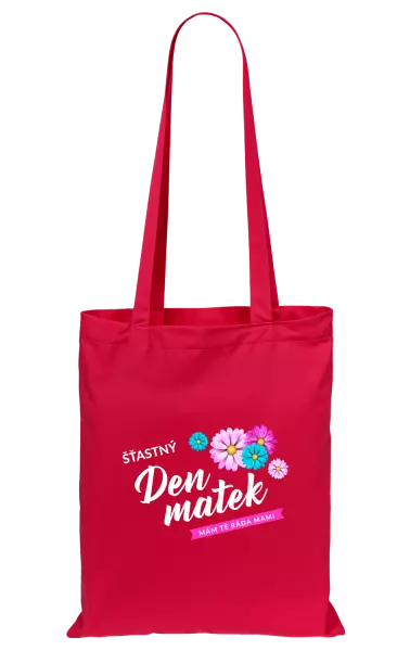Látková taška Šťastný den matek - květiny