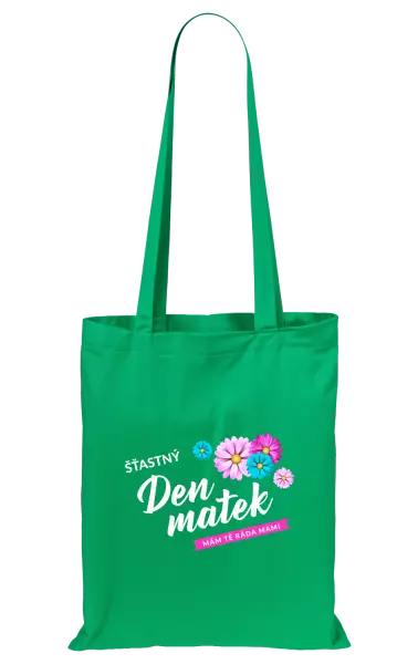 Látková taška Šťastný den matek - květiny