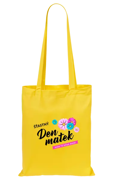 Látková taška Šťastný den matek - květiny