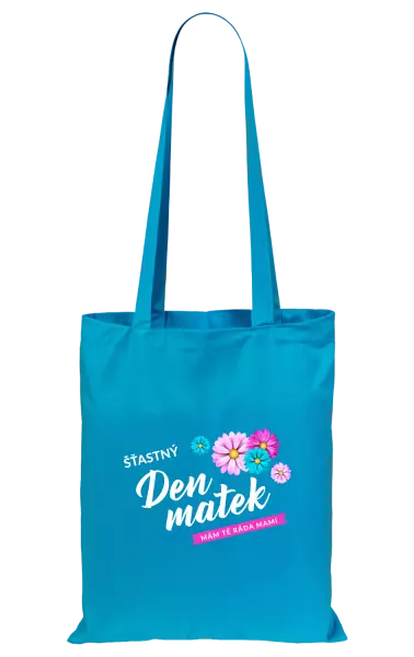 Látková taška Šťastný den matek - květiny