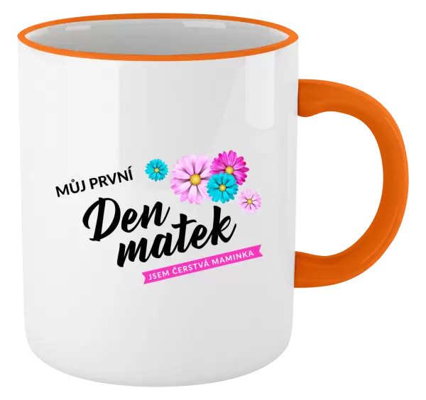 Hrnek Můj první den matek - květiny