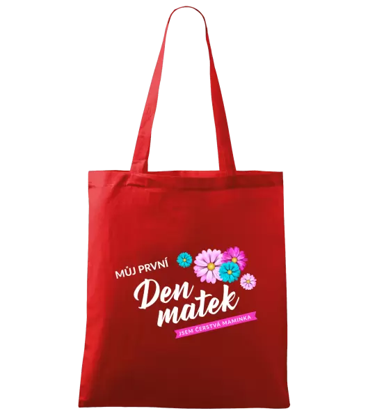 Látková taška Můj první den matek - květiny