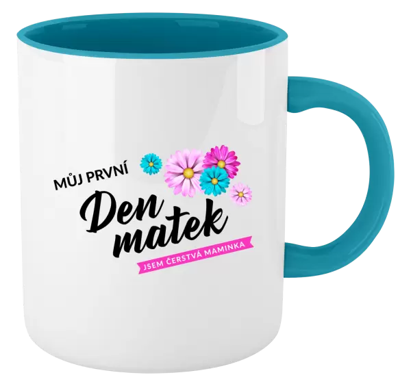 Hrnek Můj první den matek - květiny