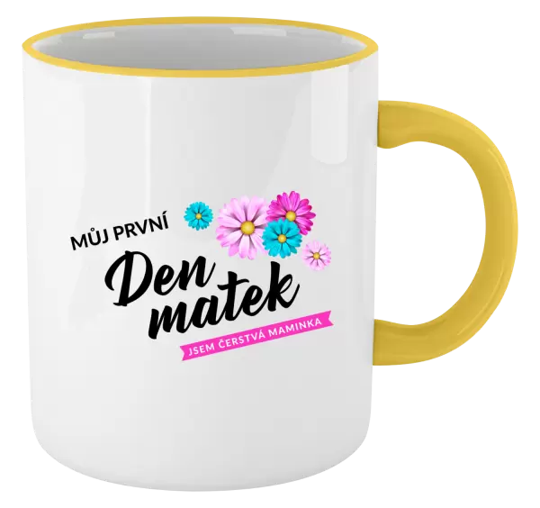 Hrnek Můj první den matek - květiny