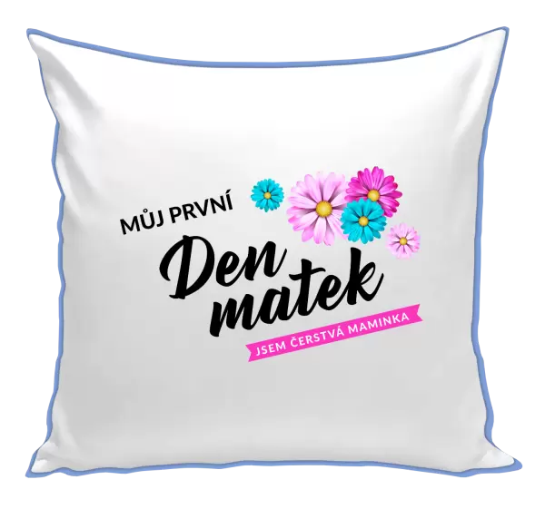 Polštář Můj první den matek - květiny