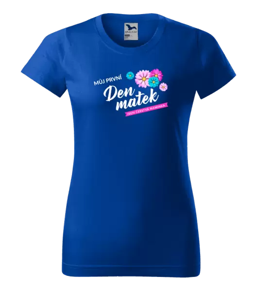 Dámské tričko Můj první den matek - květiny