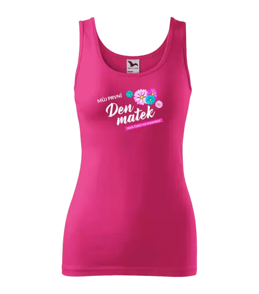Dámské tílko Můj první den matek - květiny