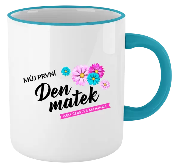 Hrnek Můj první den matek - květiny