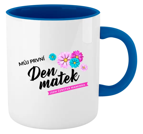 Hrnek Můj první den matek - květiny