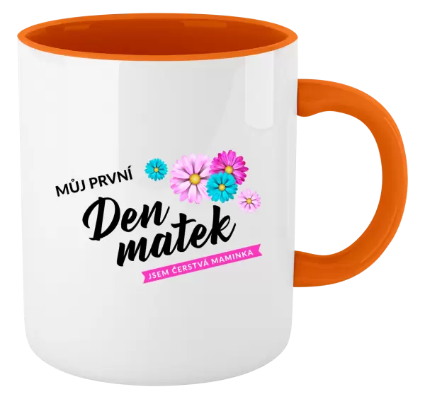 Hrnek Můj první den matek - květiny