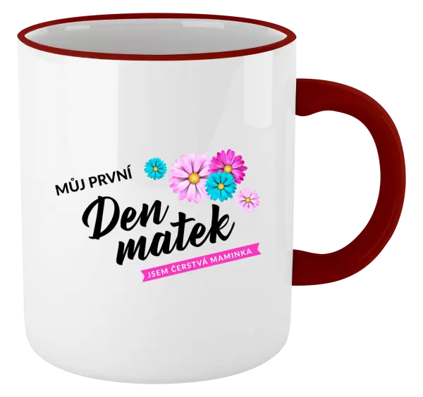 Hrnek Můj první den matek - květiny