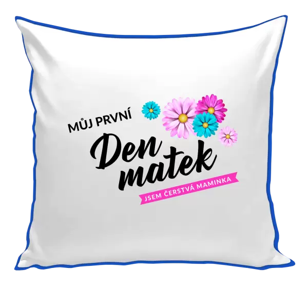 Polštář Můj první den matek - květiny