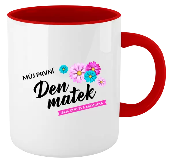 Hrnek Můj první den matek - květiny