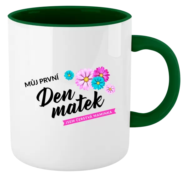 Hrnek Můj první den matek - květiny