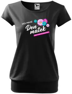 Dámské tričko Můj první den matek - květiny
