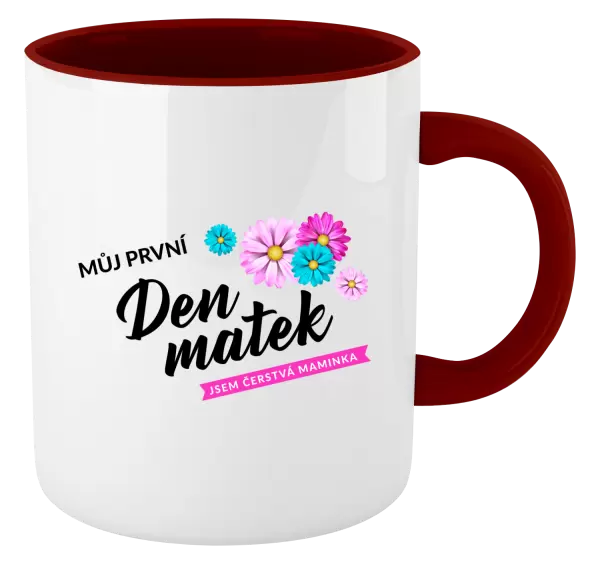 Hrnek Můj první den matek - květiny