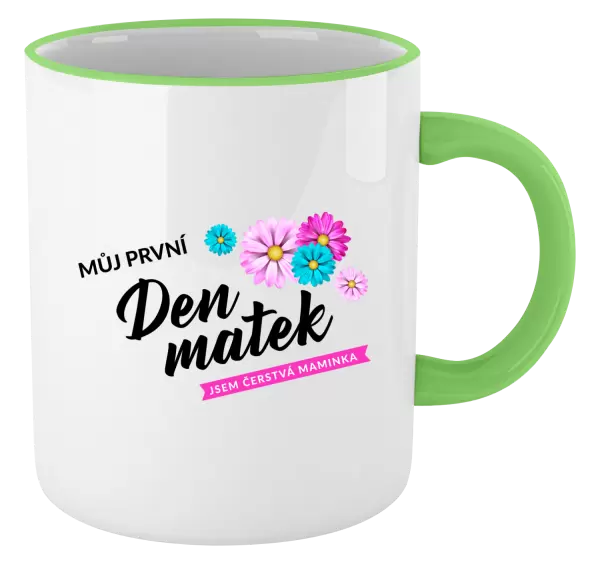 Hrnek Můj první den matek - květiny