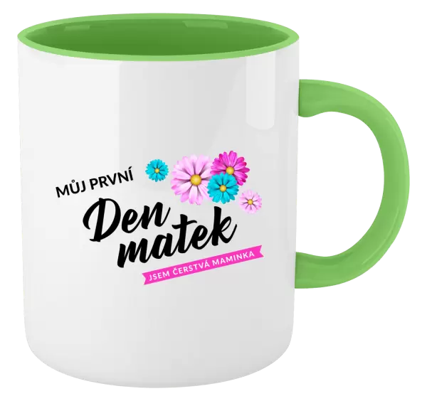Hrnek Můj první den matek - květiny