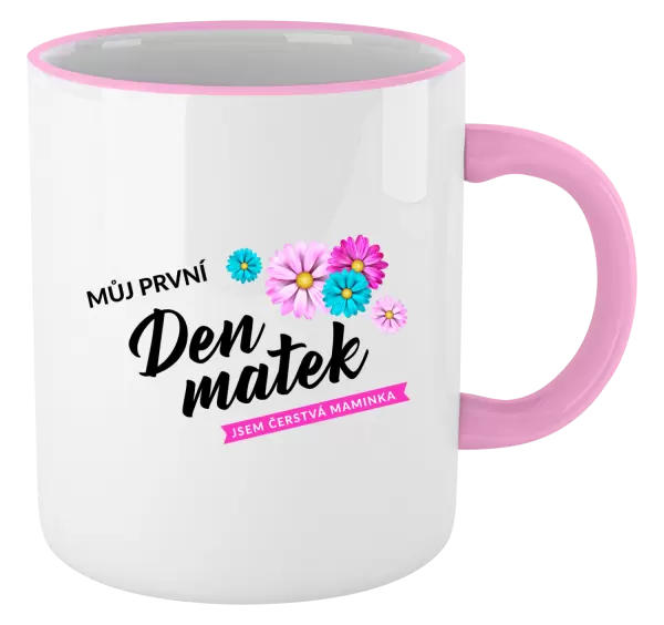 Hrnek Můj první den matek - květiny