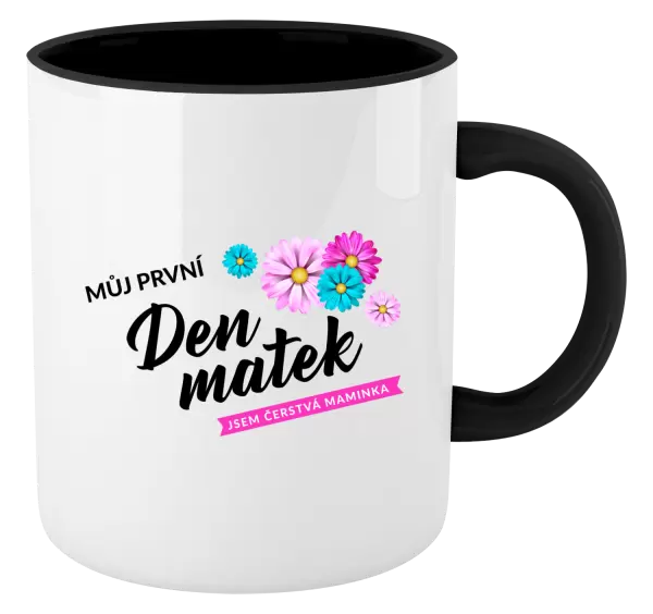 Hrnek Můj první den matek - květiny