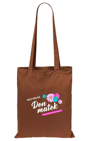 Látková taška Můj první den matek - květiny