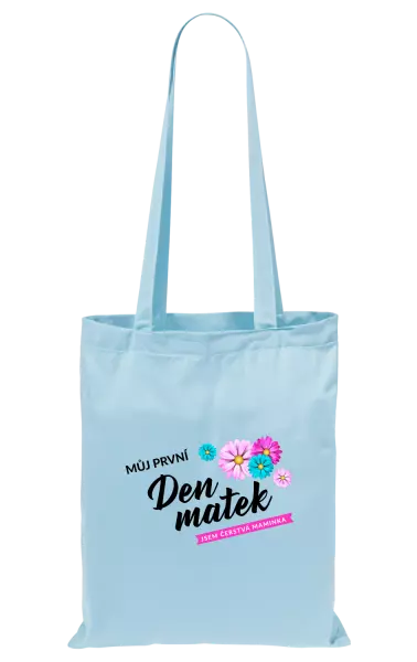 Látková taška Můj první den matek - květiny