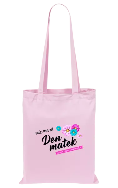 Látková taška Můj první den matek - květiny