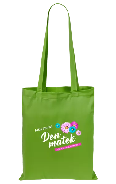 Látková taška Můj první den matek - květiny