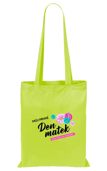 Látková taška Můj první den matek - květiny