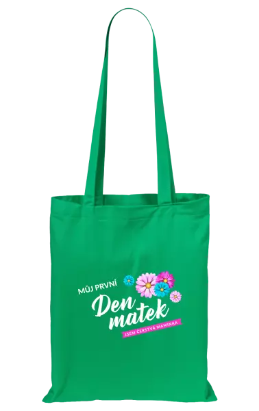 Látková taška Můj první den matek - květiny