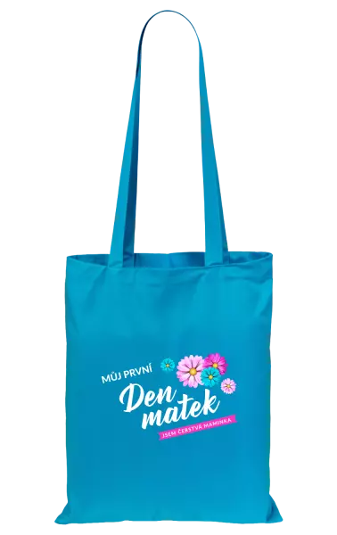 Látková taška Můj první den matek - květiny