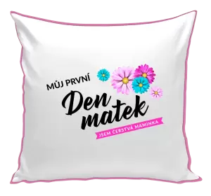 Polštář Můj první den matek - květiny