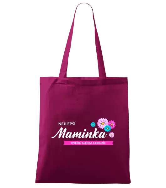 Látková taška Nejlepší maminka se jmény dětí