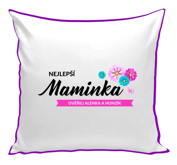 Polštář Nejlepší maminka se jmény dětí