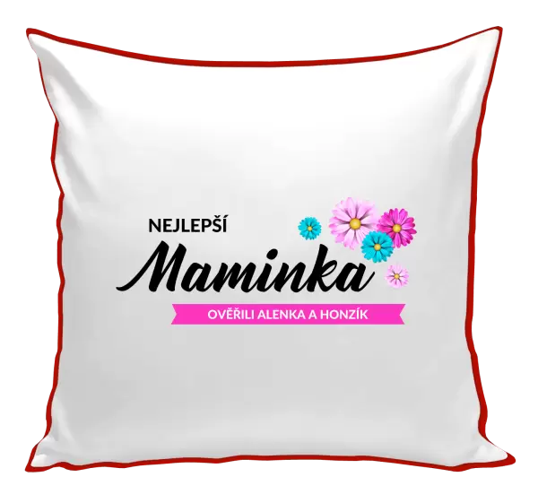 Polštář Nejlepší maminka se jmény dětí