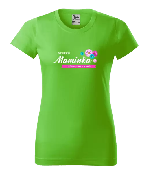 Dámské tričko Nejlepší maminka se jmény dětí