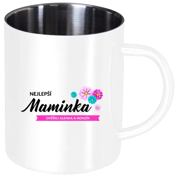 Nerezový hrnek Nejlepší maminka se jmény dětí
